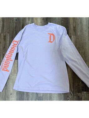 Disneyland Lilac Long Sleeve Shirt Size large